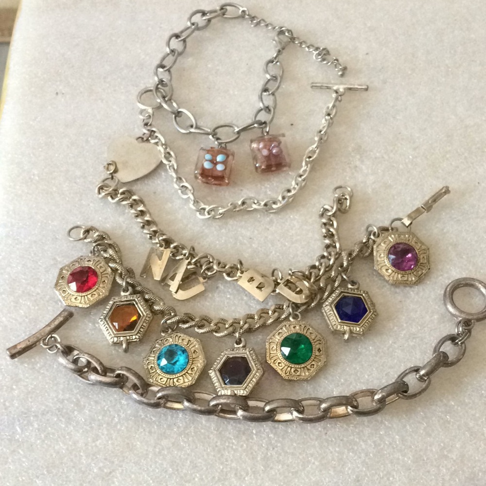 Bundle charms bracelet 5 vintage